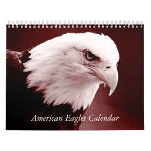American Eagles - Birds & Animals Art Calendar