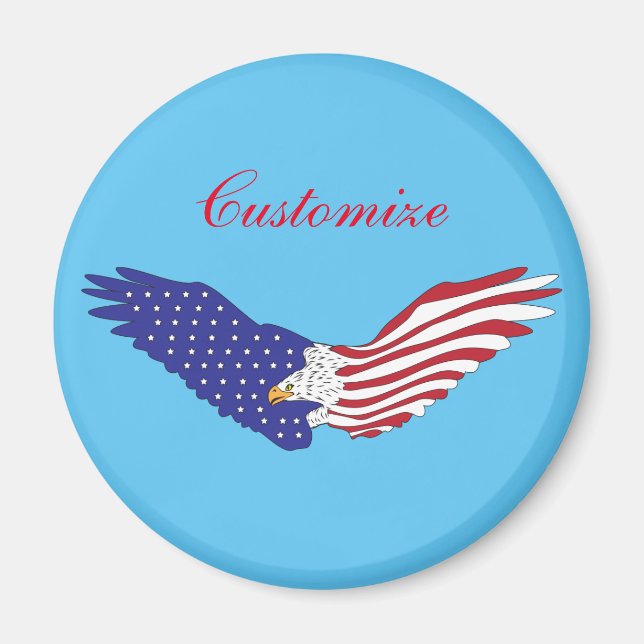 American Eagles Thunder_Cove Patriotic 4th of July Magnet (Front)