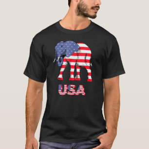 American Elephant Patriotic Usa Republican Gop T-Shirt