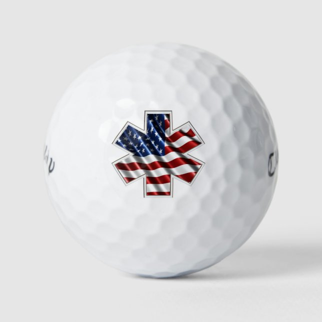 American EMS Callaway Warbird Custom Golf Balls (Front)