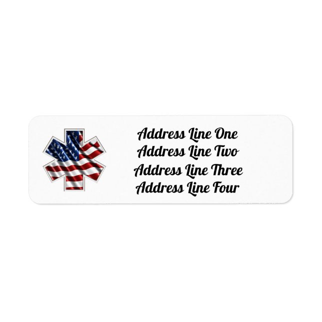 American EMS return address Label (Front)