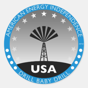 American Energy Independence Classic Round Sticker