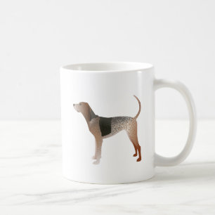 American English Coonhound Dog Silhouette Coffee Mug