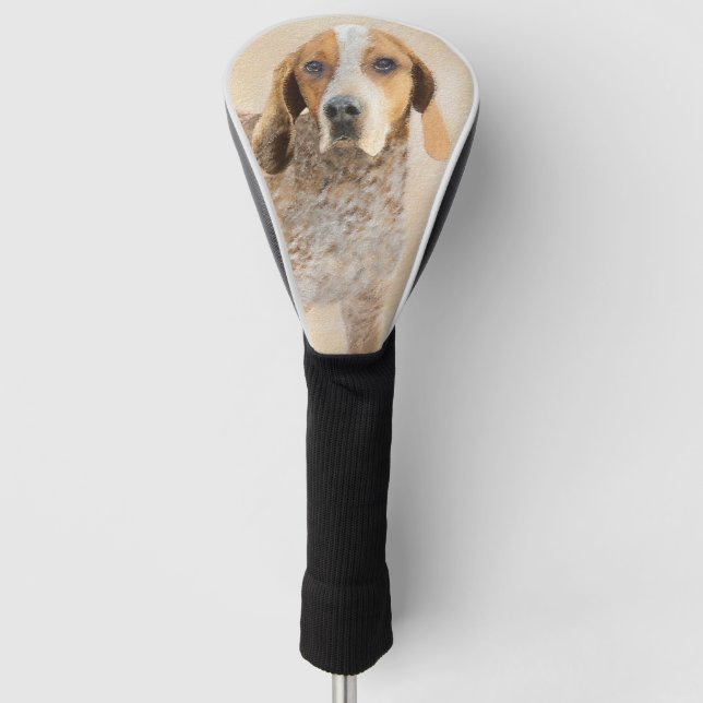 American English Coonhound Painting - Cute Origina Golf Head Cover (Front)