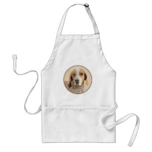 American English Coonhound Painting - Dog Art Standard Apron