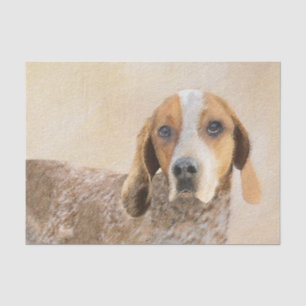 American English Coonhound Painting - Dog Art Tissue Paper