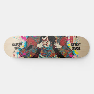 American English KABUKI Style Skateboard Art | Ka