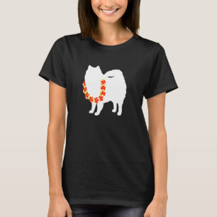 American Eskimo Aloha Hawaiian Lei Dog T-Shirt