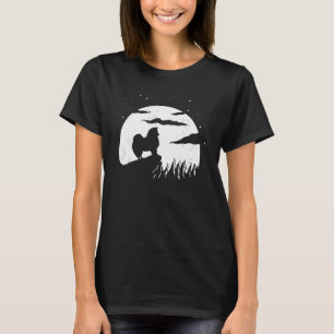 American Eskimo and Moon Halloween T-Shirt