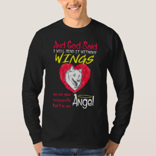American Eskimo Angel Without Wings Pet T-Shirt