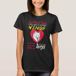 American Eskimo Angel Without Wings Pet T-Shirt