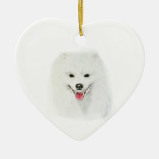 American Eskimo Ceramic Ornament