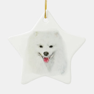 American Eskimo Ceramic Ornament