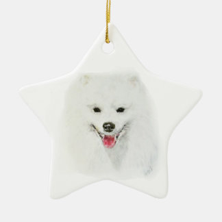 American Eskimo Ceramic Ornament
