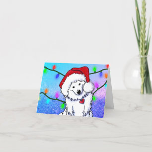  American Eskimo Christmas Card