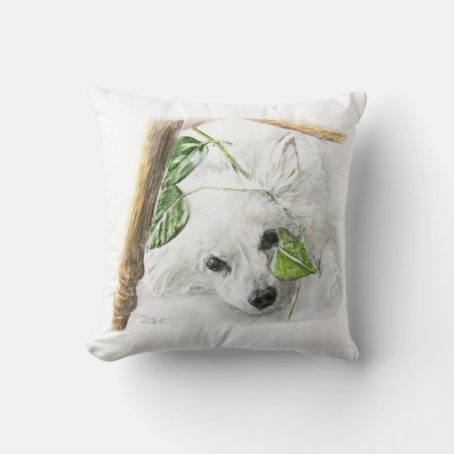 American Eskimo Cushion (Front)