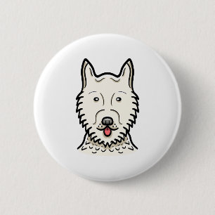 American Eskimo Dog 6 Cm Round Badge
