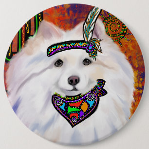 American Eskimo Dog 6 Cm Round Badge