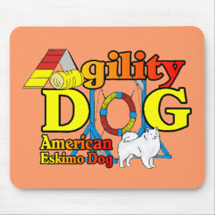 American Eskimo Dog Agility Gifts Mouse Pad