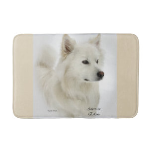 American Eskimo Dog Art Bath Mat