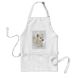 American Eskimo Dog Art Gifts Standard Apron