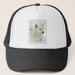 American Eskimo Dog Art Gifts Trucker Hat