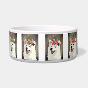 American Eskimo Dog Breed Flower Crown