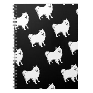 American Eskimo Dog Breed Pattern Notebook