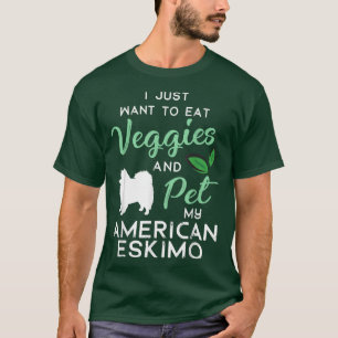 American Eskimo Dog Cigar lover owner Xmas Birthda T-Shirt