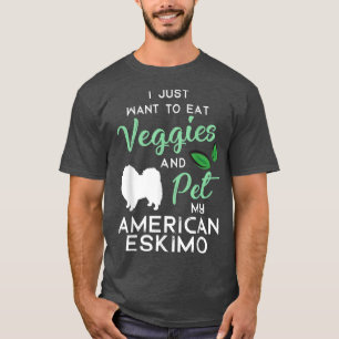 American Eskimo Dog Cigar lover owner Xmas Birthda T-Shirt