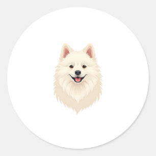 American Eskimo Dog Classic Round Sticker