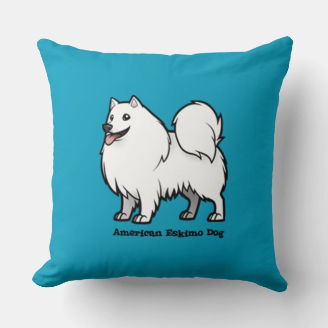 American Eskimo Dog Cushion (Front)