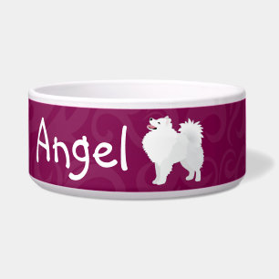 American Eskimo Dog Customisable Dog Bowl 2