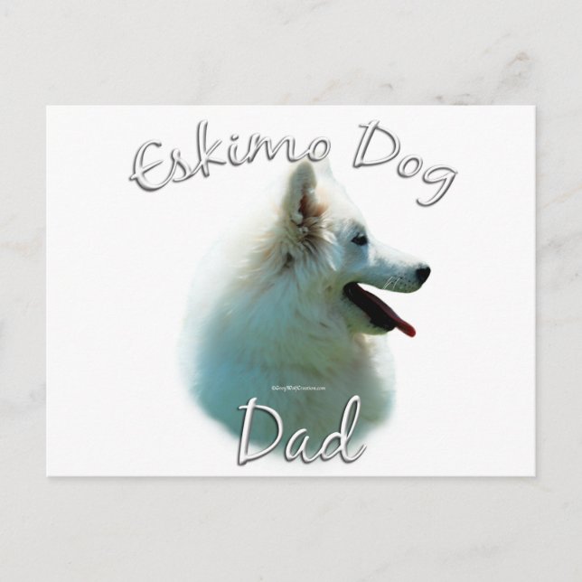 American Eskimo Dog Dad 2 Postcard (Front)
