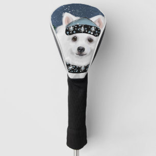 American Eskimo Dog  Golf Head Cover
