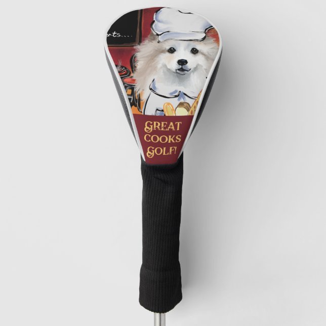 American Eskimo Dog Golf Head Cover (Front)