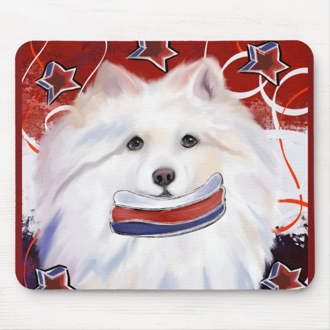 American Eskimo Dog  Mouse Pad (Front)