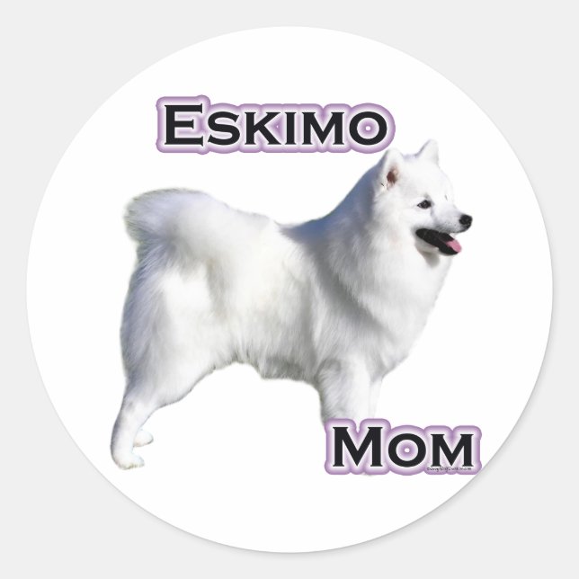 American Eskimo Dog Mum 4 - Sticker (Front)