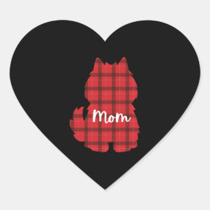 American Eskimo Dog Mum Heart Sticker