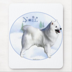 American Eskimo Dog Noel Mouse Pad