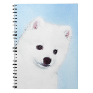 American Eskimo Dog Painting - Original Dog Art Notebook