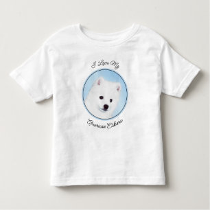American Eskimo Dog Painting - Original Dog Art Toddler T-Shirt