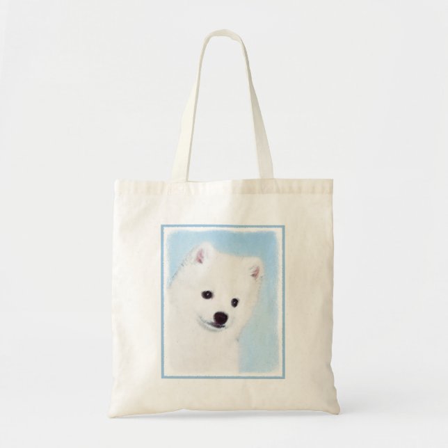 American Eskimo Dog Painting - Original Dog Art Tote Bag (Front)