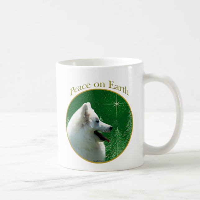 American Eskimo Dog Peace Coffee Mug (Right)