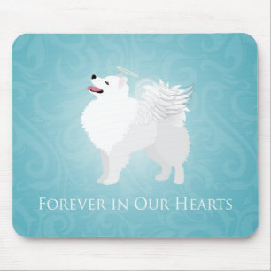 American Eskimo Dog Pet Loss Sympathy Design Mouse Pad