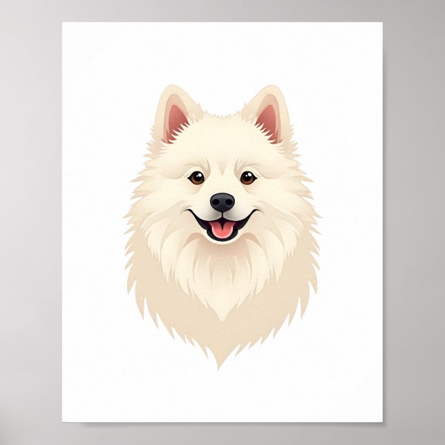 American Eskimo Dog Poster (Front)