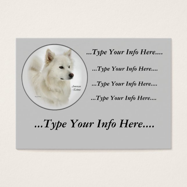 American Eskimo Dog Profile Cards (Front)