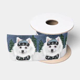 American Eskimo Dog Satin Ribbon