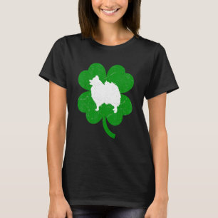 American Eskimo Dog Shamrock St Patrick's Day T-Shirt