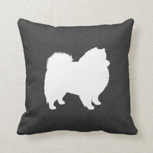 American Eskimo Dog Silhouette Cushion